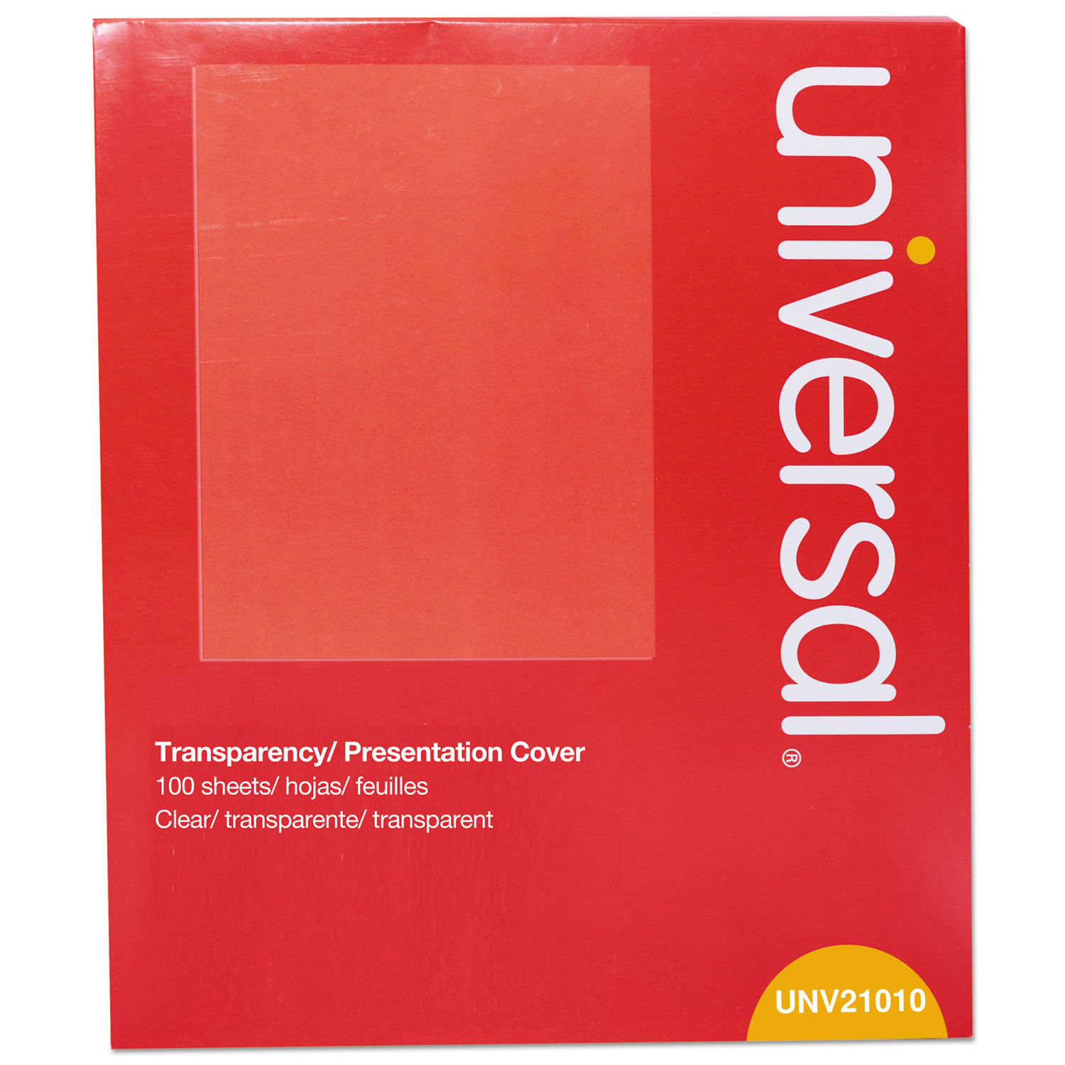 Universal Transparent Sheets, B Laser/Copier, Letter, Clear, 100/Pack